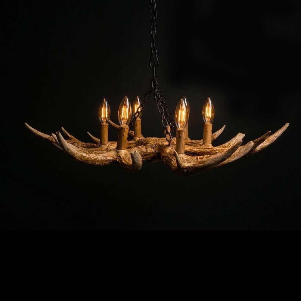 Lustre Maverick Ranch Pro Ropers - Chifre de Cervo