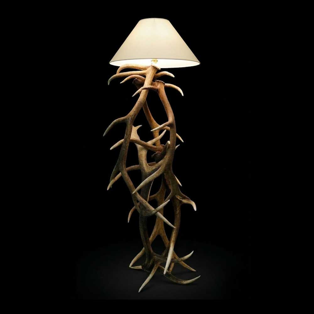 Abajour de Chão Yellowstone - Chifre De Cervo ELK