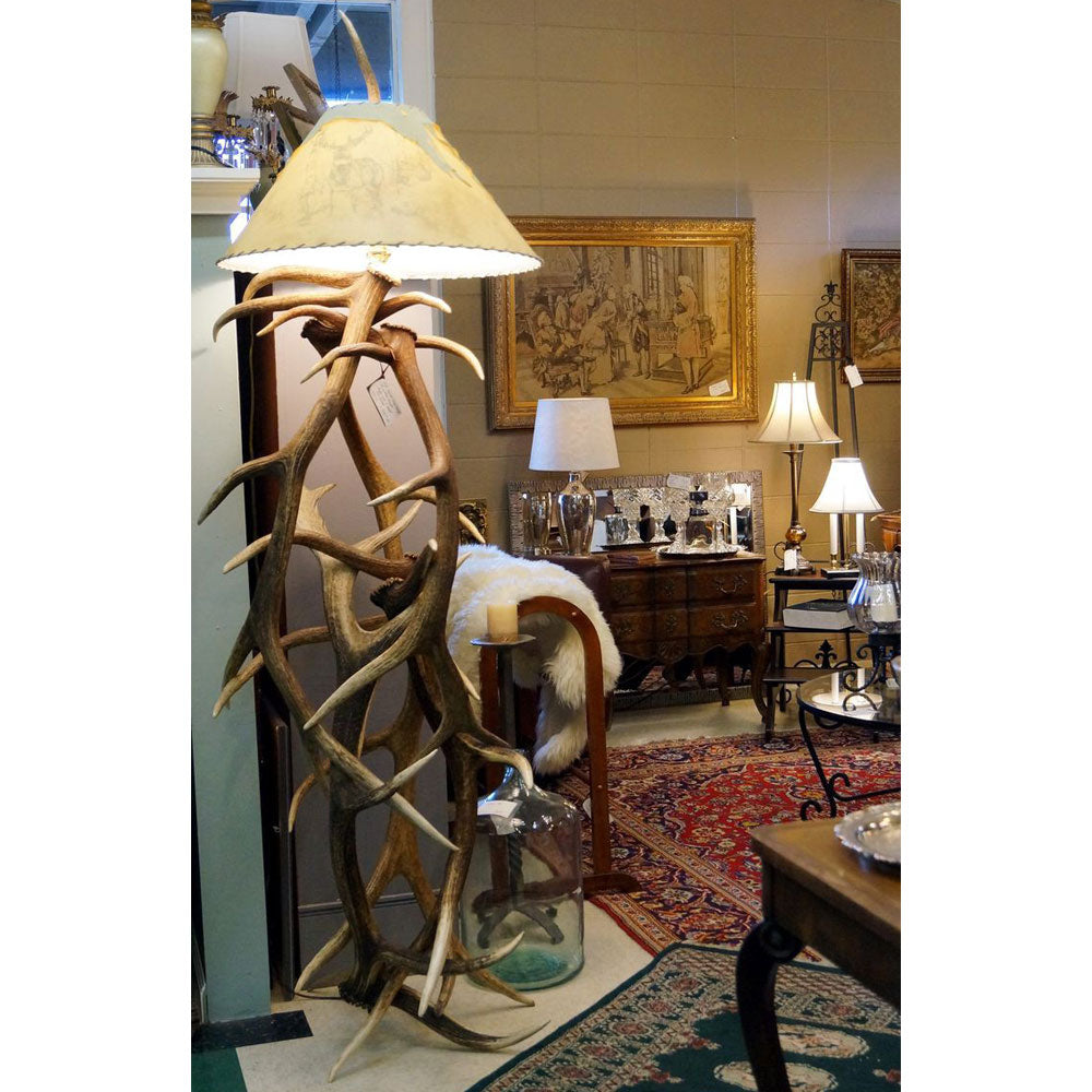Abajour de Chão Yellowstone - Chifre De Cervo ELK
