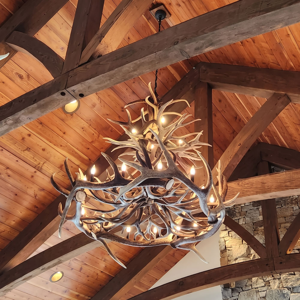 Lustre Lone Star Chifre de Cervo