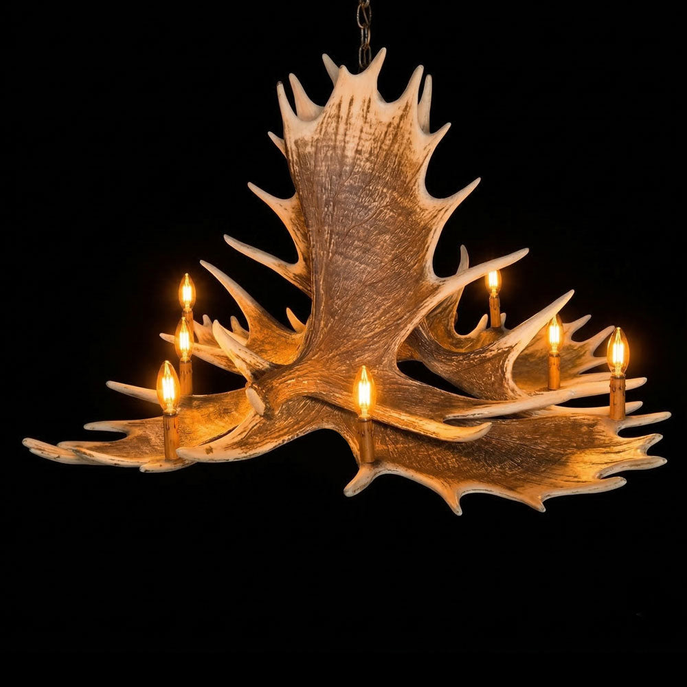 Lustre Tyler com 6 Chifres de Alce