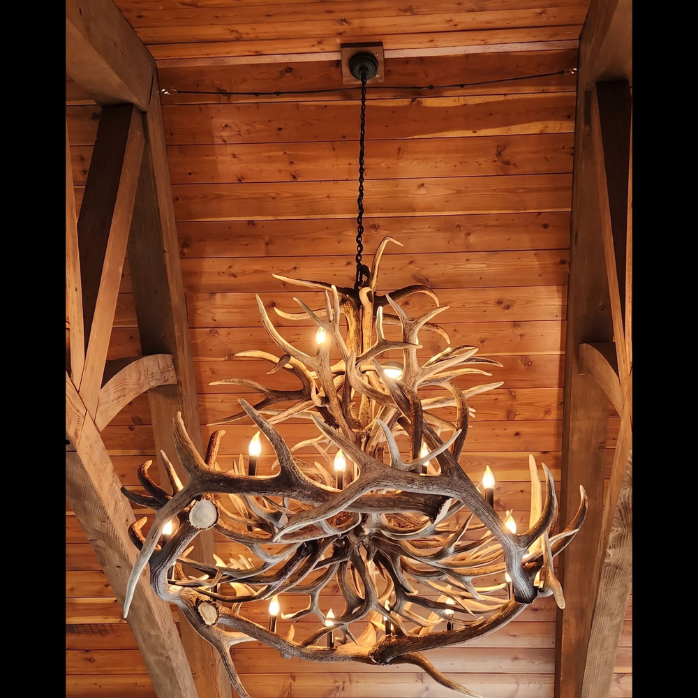 Lustre Lone Star Chifre de Cervo