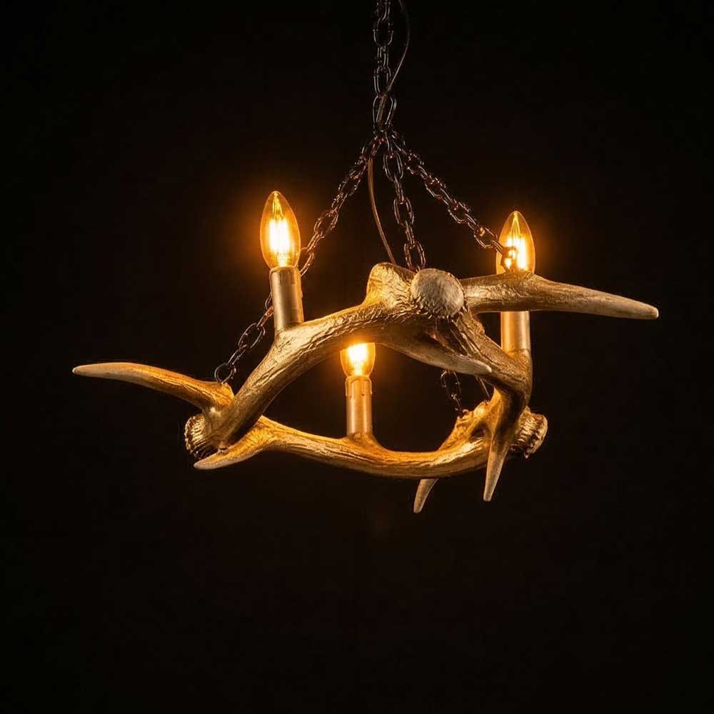 Lustre Denver Pro Ropers  - Chifre de Cervo