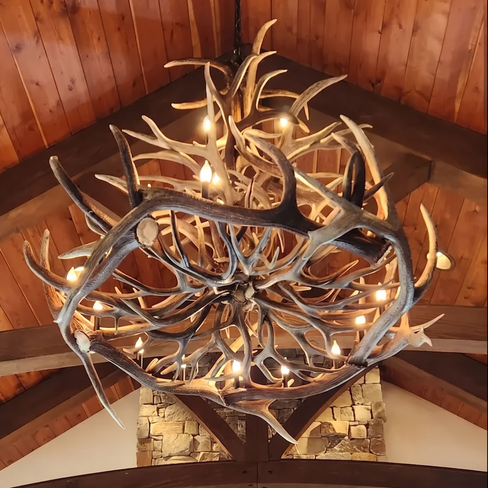 Lustre Lone Star Chifre de Cervo